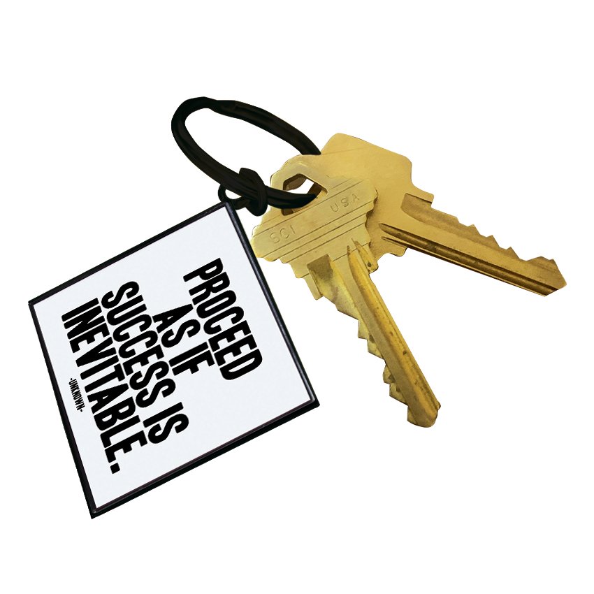 Keychains - KC289 - Proceed As If Success (Unknown) - HER Home Design Boutique